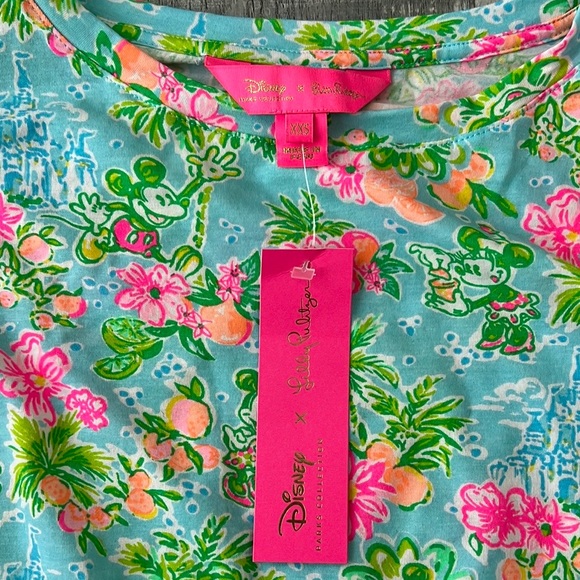 LILLY PULITZER x DISNEY Finn coastal women’s long sleeve  XXS - Picture 2 of 6
